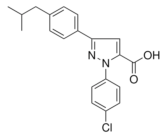 1-(4-CHLOROPHENYL)-3-(4-ISOBUTYLPHENYL)-1H-PYRAZOLE-5-CARBOXYLIC ACID AldrichCPR