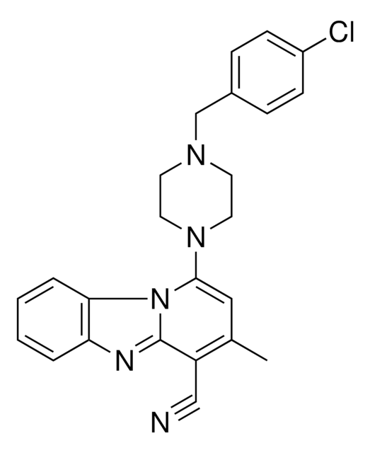 1-(4-(4-CL-BENZYL)-1-PIPERAZINYL)-3-ME-PYRIDO(1,2-A)BENZIMIDAZOLE-4-CARBONITRILE AldrichCPR