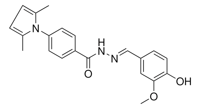 4-(2,5-DIMETHYL-1H-PYRROL-1-YL)-N'-(4-HO-3-METHOXYBENZYLIDENE)BENZOHYDRAZIDE AldrichCPR