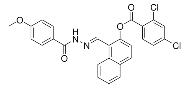 1-(2-(4-METHOXYBENZOYL)CARBOHYDRAZONOYL)-2-NAPHTHYL 2,4-DICHLOROBENZOATE AldrichCPR