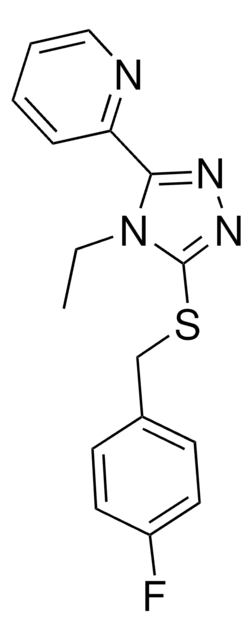 2-(4-ETHYL-5-((4-FLUOROBENZYL)THIO)-4H-1,2,4-TRIAZOL-3-YL)PYRIDINE AldrichCPR