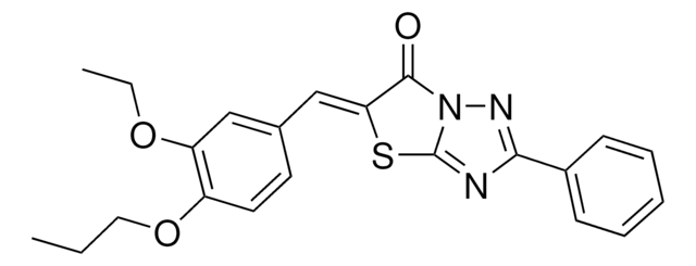 (5Z)-5-(3-ETHOXY-4-PROPOXYBENZYLIDENE)-2-PHENYL[1,3]THIAZOLO[3,2-B][1,2,4]TRIAZOL-6(5H)-ONE AldrichCPR