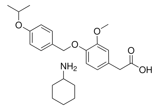 (4-((4-ISOPROPOXYBENZYL)OXY)-3-METHOXYPHENYL)ACETIC ACID, CYCLOHEXANAMINE SALT AldrichCPR