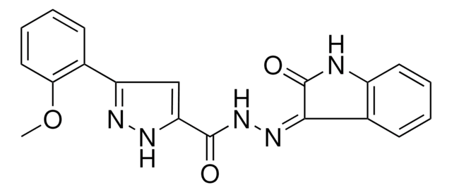 3-(2-METHOXYPHENYL)-N'-[(3Z)-2-OXO-1,2-DIHYDRO-3H-INDOL-3-YLIDENE]-1H-PYRAZOLE-5-CARBOHYDRAZIDE AldrichCPR
