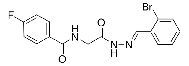 N-(2-(2-(2-BROMOBENZYLIDENE)HYDRAZINO)-2-OXOETHYL)-4-FLUOROBENZAMIDE AldrichCPR