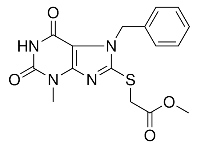 ME ((7-BENZYL-3-METHYL-2,6-DIOXO-2,3,6,7-TETRAHYDRO-1H-PURIN-8-YL)THIO)ACETATE AldrichCPR