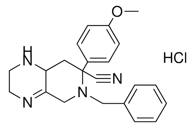 6-BZL-7-(4-MEO-PH)-OCTAHYDRO-PYRIDO(3,4-B)PYRAZINE-7-CARBONITRILE, HYDROCHLORIDE AldrichCPR