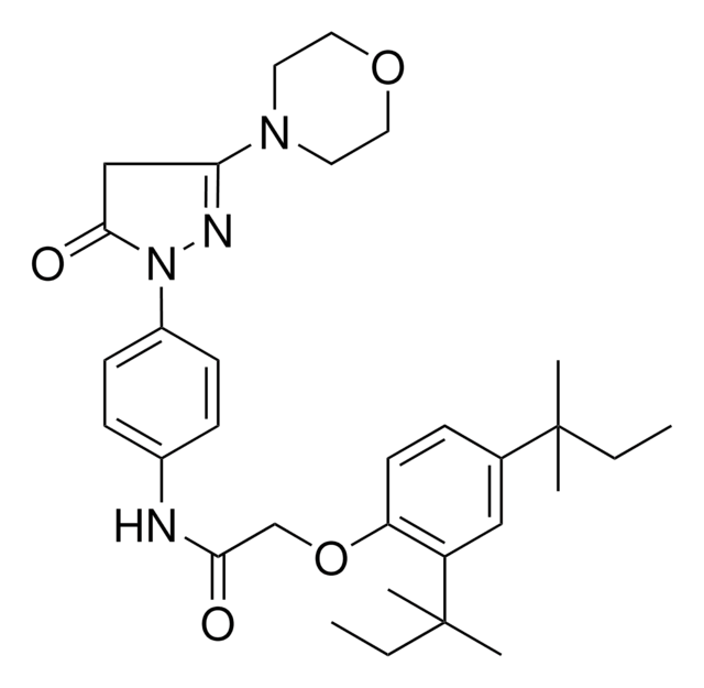 2-(2,4-DITERT-PENTYLPHENOXY)-N-{4-[3-(4-MORPHOLINYL)-5-OXO-4,5-DIHYDRO-1H-PYRAZOL-1-YL]PHENYL}ACETAMIDE AldrichCPR