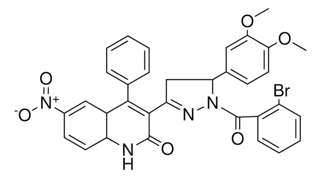 3-(1-(2-BR-BZ)-5-(3,4-DIMETHOXY-PH)-PYRAZOL-3-YL)-6-NITRO-4-PH-QUINOLIN-2-ONE AldrichCPR
