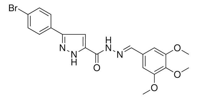 5(4-BR-PH)-2H-PYRAZOLE-3-CARBOXYLIC ACID (3,4,5-TRIMETHOXY-BENZYLIDENE)HYDRAZIDE AldrichCPR