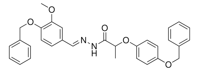 N'-(4-(BENZYLOXY)-3-METHOXYBENZYLIDENE)-2-(4-(BENZYLOXY)PHENOXY)PROPANOHYDRAZIDE AldrichCPR