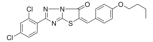 (5E)-5-(4-BUTOXYBENZYLIDENE)-2-(2,4-DICHLOROPHENYL)[1,3]THIAZOLO[3,2-B][1,2,4]TRIAZOL-6(5H)-ONE AldrichCPR