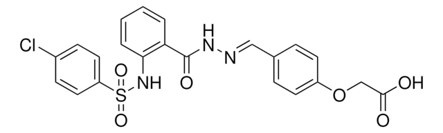 (4-(2-(2-(((4-CL-PH)SULFONYL)AMINO)BENZOYL)CARBOHYDRAZONOYL)PHENOXY)ACETIC ACID AldrichCPR