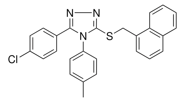 3-(4-CL-PHENYL)-4-(4-METHYLPHENYL)-5-((1-NAPHTHYLMETHYL)THIO)-4H-1,2,4-TRIAZOLE AldrichCPR