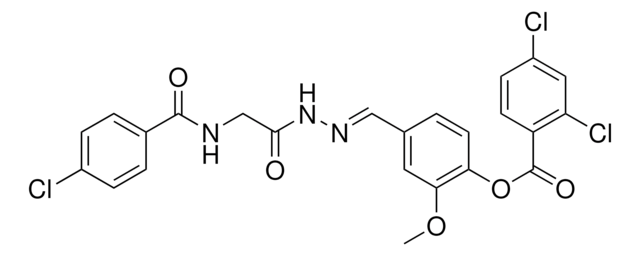 4-(2-(((4-CL-BENZOYL)AMINO)AC)CARBOHYDRAZONOYL)-2-MEO-PH 2,4-DICHLOROBENZOATE AldrichCPR