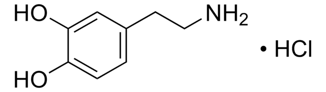 多巴胺盐酸盐标准液 CRM 盐酸盐 溶液 1.0&#160;mg/mL in methanol with 5% 1 M HCl (as free base), ampule of 1&#160;mL, certified reference material, Cerilliant&#174;
