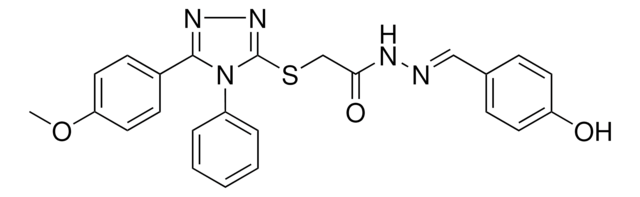 N'-[(E)-(4-HYDROXYPHENYL)METHYLIDENE]-2-{[5-(4-METHOXYPHENYL)-4-PHENYL-4H-1,2,4-TRIAZOL-3-YL]SULFANYL}ACETOHYDRAZIDE AldrichCPR