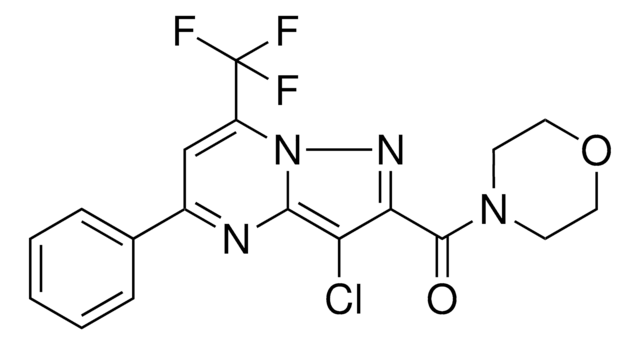 (3-CL-5-PH-7-TRI-F-ME-PYRAZOLO(1,5-A)PYRIMIDIN-2-YL)-MORPHOLIN-4-YL-METHANONE AldrichCPR