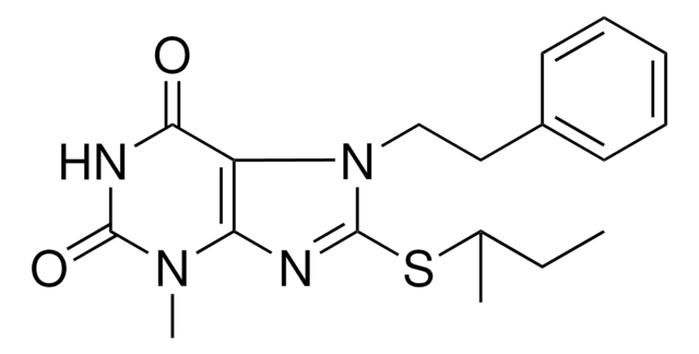 8-SEC-BUTYLSULFANYL-3-METHYL-7-PHENETHYL-3,7-DIHYDRO-PURINE-2,6-DIONE AldrichCPR