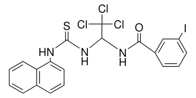 3-IODO-N-(2,2,2-TRICHLORO-1-(3-NAPHTHALEN-1-YL-THIOUREIDO)-ETHYL)-BENZAMIDE AldrichCPR