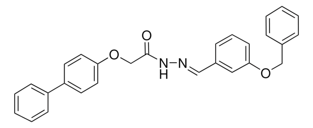 N'-(3-(BENZYLOXY)BENZYLIDENE)-2-((1,1'-BIPHENYL)-4-YLOXY)ACETOHYDRAZIDE AldrichCPR