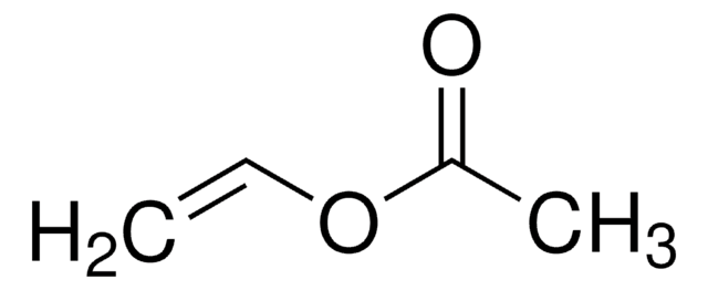 Vinyl acetate contains 3-20&#160;ppm hydroquinone as inhibitor, &#8805;99%
