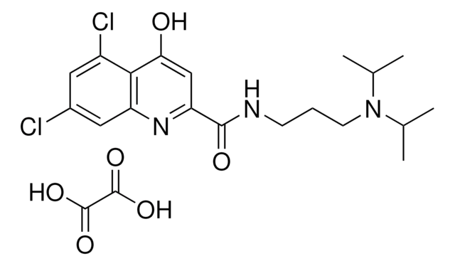 5,7-DICHLORO-N-(3-(DIISOPROPYLAMINO)PR)-4-HYDROXY-2-QUINOLINECARBOXAMIDE OXALATE AldrichCPR