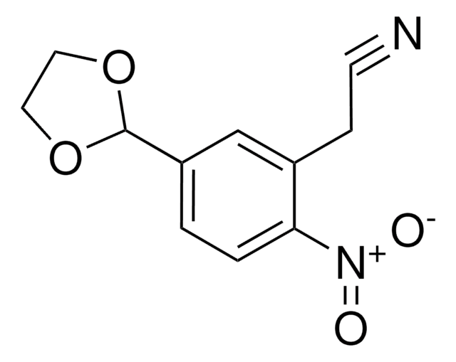 (5-(1,3-DIOXOLAN-2-YL)-2-NITROPHENYL)ACETONITRILE AldrichCPR