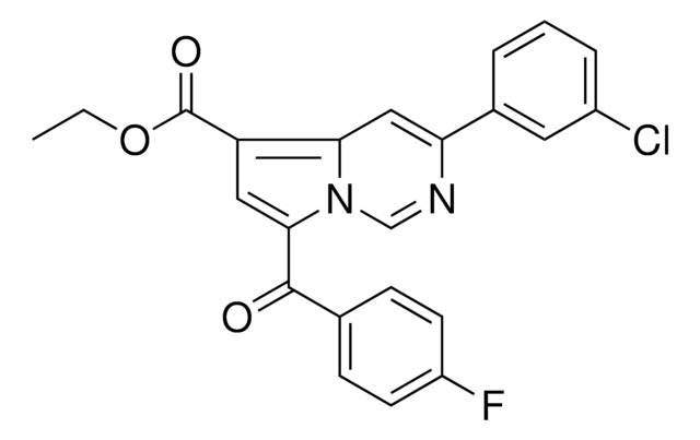 ET 3-(3-CHLOROPHENYL)-7-(4-FLUOROBENZOYL)PYRROLO(1,2-C)PYRIMIDINE-5-CARBOXYLATE AldrichCPR