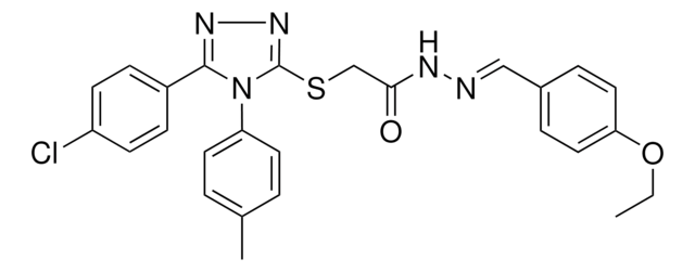 2-{[5-(4-CHLOROPHENYL)-4-(4-METHYLPHENYL)-4H-1,2,4-TRIAZOL-3-YL]SULFANYL}-N'-[(E)-(4-ETHOXYPHENYL)METHYLIDENE]ACETOHYDRAZIDE AldrichCPR