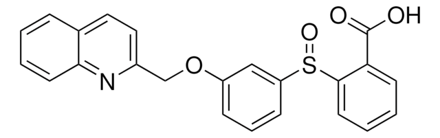 2-[[3-(2-QUINOLINYLMETHOXY)PHENYL]SULFINYL]BENZOIC ACID AldrichCPR