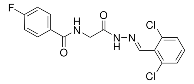 N-(2-(2-(2,6-DICHLOROBENZYLIDENE)HYDRAZINO)-2-OXOETHYL)-4-FLUOROBENZAMIDE AldrichCPR