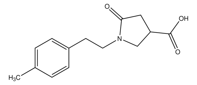 1-[2-(4-Methylphenyl)ethyl]-5-oxo-3-pyrrolidinecarboxylic acid AldrichCPR