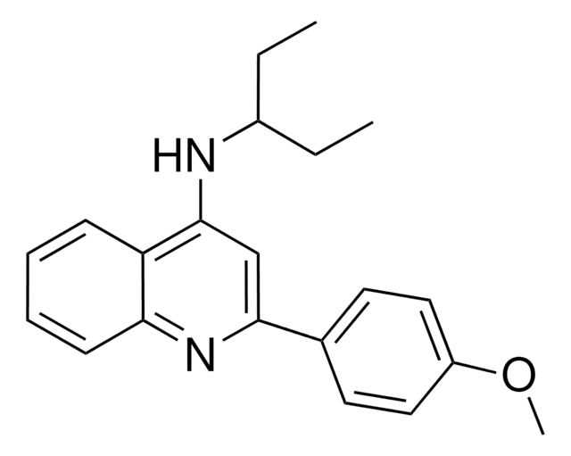 N-(1-ETHYLPROPYL)-2-(4-METHOXYPHENYL)-4-QUINOLINAMINE AldrichCPR