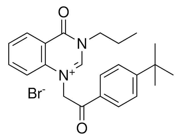 1(2-(4-TERT-BUTYL-PH)-2-OXO-ET)-4-OXO-3-PR-3,4-DIHYDRO-QUINAZOLIN-1-IUM, BROMIDE AldrichCPR