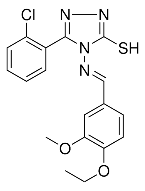5-(2-CL-PH)-4-((4-ETHOXY-3-METHOXYBENZYLIDENE)AMINO)-4H-1,2,4-TRIAZOLE-3-THIOL AldrichCPR