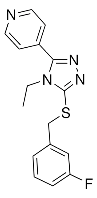 4-(4-ETHYL-5-((3-FLUOROBENZYL)THIO)-4H-1,2,4-TRIAZOL-3-YL)PYRIDINE AldrichCPR