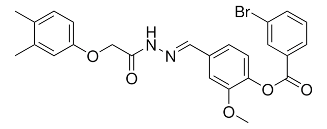 4-(2-((3,4-DIMETHYLPHENOXY)AC)CARBOHYDRAZONOYL)-2-METHOXYPHENYL 3-BROMOBENZOATE AldrichCPR