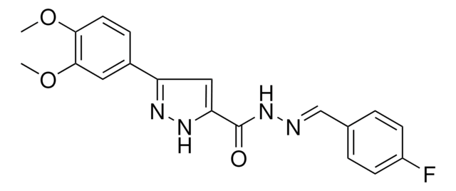 3-(3,4-DIMETHOXYPHENYL)-N'-(4-FLUOROBENZYLIDENE)-1H-PYRAZOLE-5-CARBOHYDRAZIDE AldrichCPR