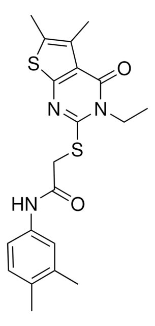 N-(3,4-DIMETHYLPHENYL)-2-[(3-ETHYL-5,6-DIMETHYL-4-OXO-3,4-DIHYDROTHIENO[2,3-D]PYRIMIDIN-2-YL)SULFANYL]ACETAMIDE AldrichCPR