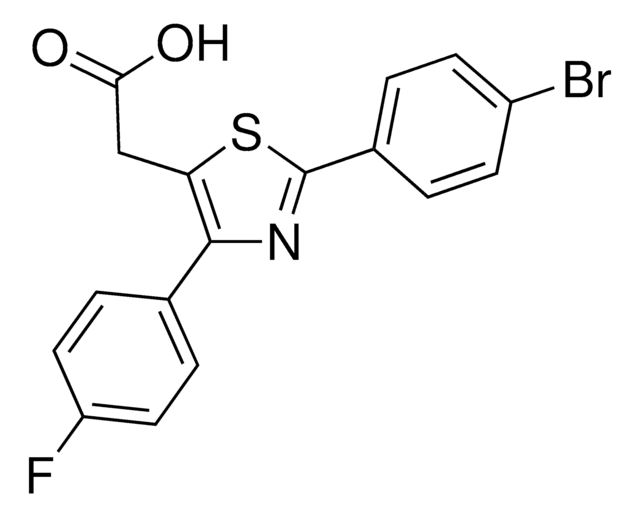 [2-(4-bromophenyl)-4-(4-fluorophenyl)-1,3-thiazol-5-yl]acetic acid AldrichCPR