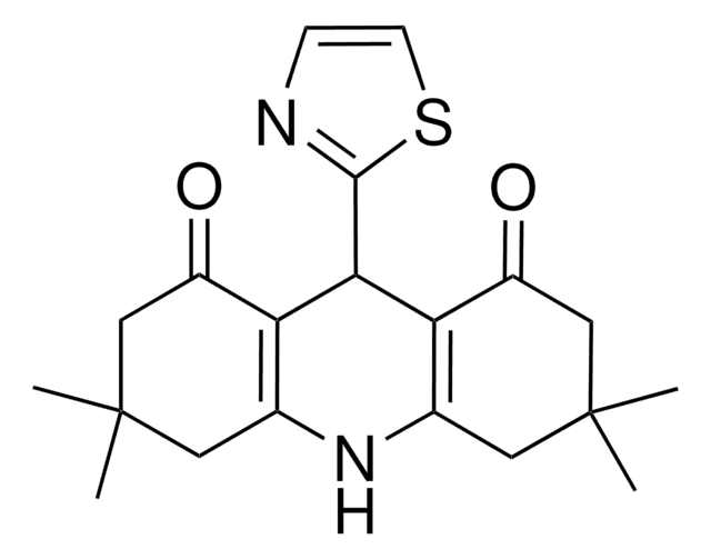 3,3,6,6-TETRAMETHYL-9-(1,3-THIAZOL-2-YL)-3,4,6,7,9,10-HEXAHYDRO-1,8(2H,5H)-ACRIDINEDIONE AldrichCPR