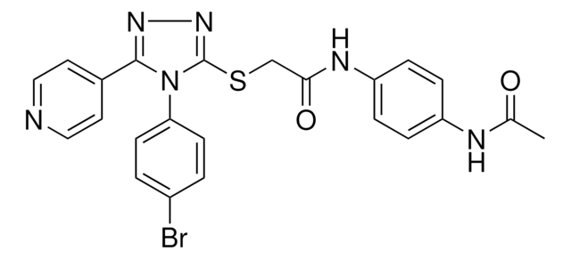 N-[4-(ACETYLAMINO)PHENYL]-2-{[4-(4-BROMOPHENYL)-5-(4-PYRIDINYL)-4H-1,2,4-TRIAZOL-3-YL]SULFANYL}ACETAMIDE AldrichCPR