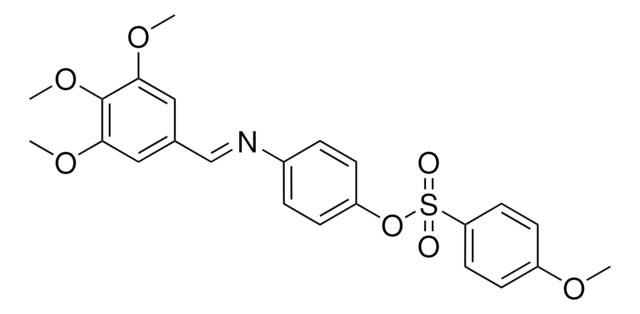 4-MEO-BENZENESULFONIC ACID 4-((3,4,5-TRIMETHOXY-BENZYLIDENE)-AMINO)-PHENYL ESTER AldrichCPR