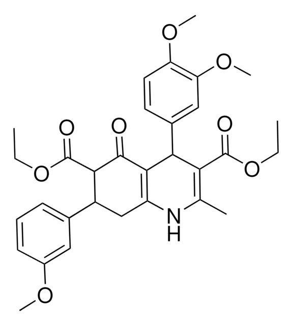 DIETHYL 4-(3,4-DIMETHOXYPHENYL)-7-(3-METHOXYPHENYL)-2-METHYL-5-OXO-1,4,5,6,7,8-HEXAHYDRO-3,6-QUINOLINEDICARBOXYLATE AldrichCPR