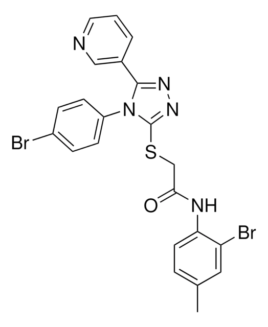 N-(2-BROMO-4-METHYLPHENYL)-2-{[4-(4-BROMOPHENYL)-5-(3-PYRIDINYL)-4H-1,2,4-TRIAZOL-3-YL]SULFANYL}ACETAMIDE AldrichCPR