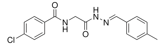 4-CHLORO-N-(2-(2-(4-METHYLBENZYLIDENE)HYDRAZINO)-2-OXOETHYL)BENZAMIDE AldrichCPR