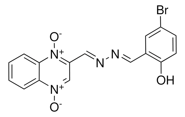 2-QUINOXALINECARBALDEHYDE (5-BROMO-2-HYDROXYBENZYLIDENE)HYDRAZONE 1,4-DIOXIDE AldrichCPR