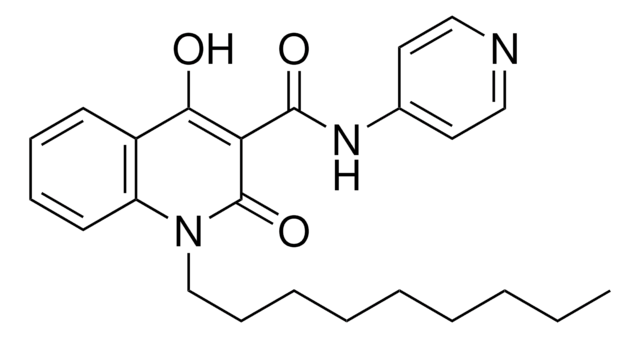 4-HYDROXY-1-NONYL-2-OXO-N-(4-PYRIDINYL)-1,2-DIHYDRO-3-QUINOLINECARBOXAMIDE AldrichCPR