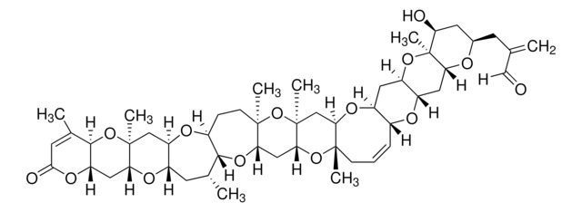 短裸甲藻毒素Brevetoxin 2 溶液 20&#160;&#956;g/g in acetonitrile (nominal concentration), certified reference material, TraceCERT&#174;, Manufactured by: Sigma-Aldrich Production GmbH, Switzerland